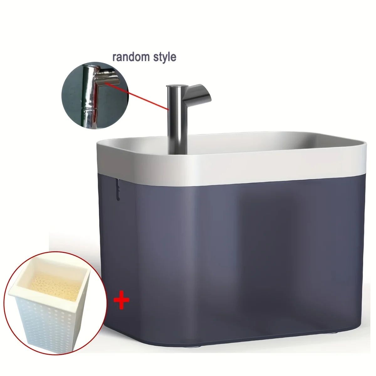 1.5L Cat Water Dispenser Automatic Circulating Flow Water Dispenser Live Water Drinking Fountain Cat and Dog Water Bowl Feeding Bowl