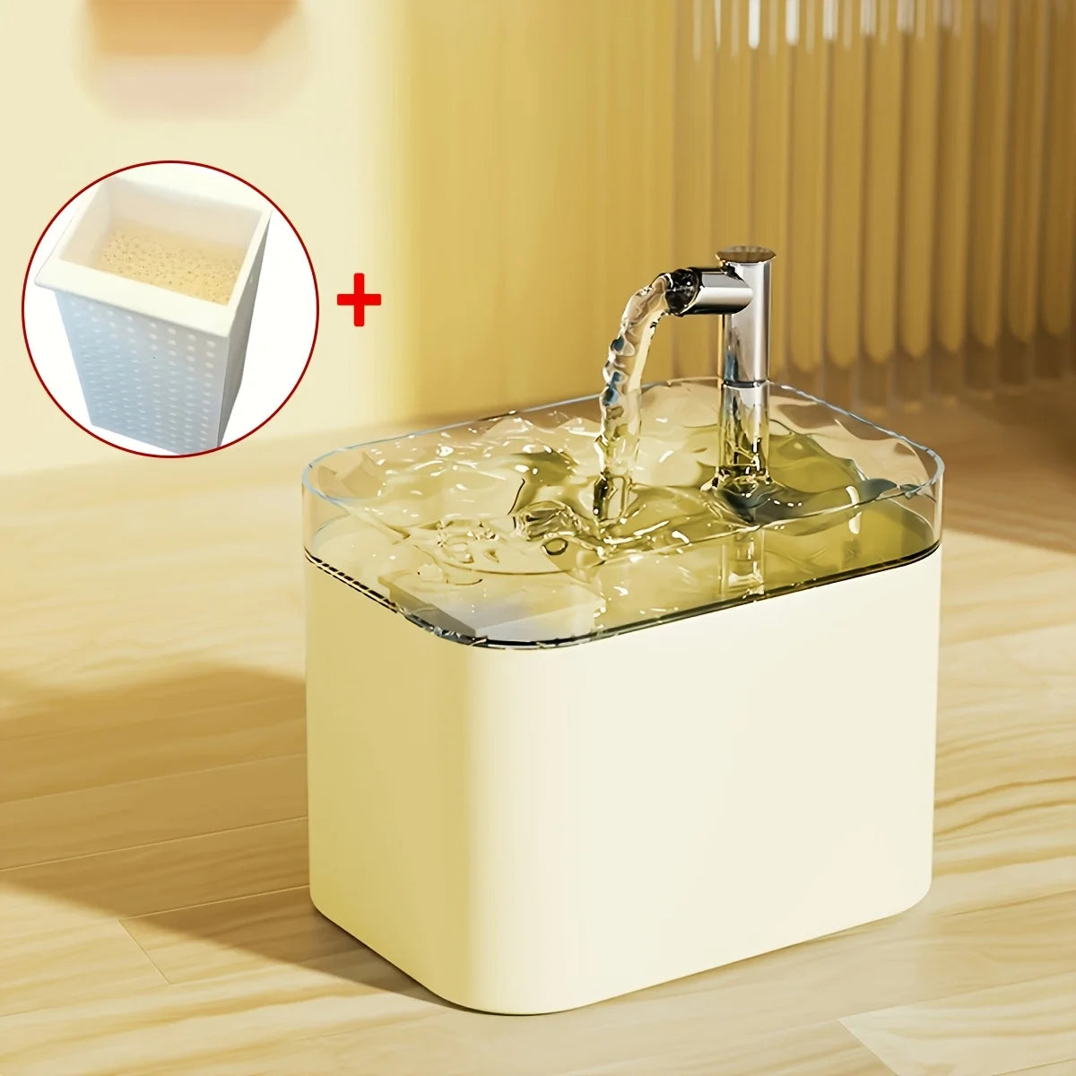 1.5L Cat Water Dispenser Automatic Circulating Flow Water Dispenser Live Water Drinking Fountain Cat and Dog Water Bowl Feeding Bowl